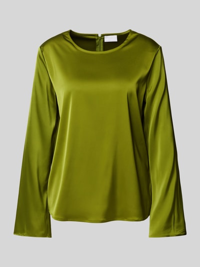 Peek & Cloppenburg Jake*s CollectionRelaxed Fit Bluse Mit Rundhalsausschnitt In Gruen