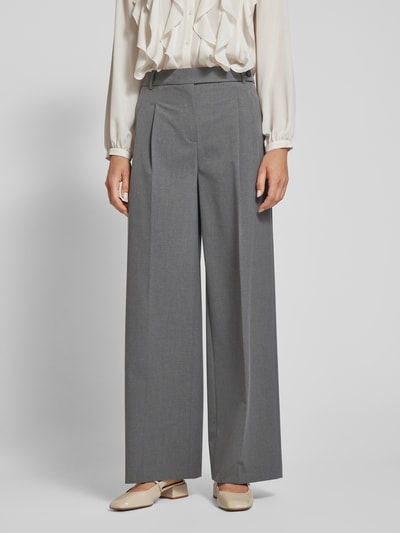 Peek & Cloppenburg Jake*s CollectionStoffhose Mit Bundfalten In Silber Melange