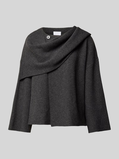 Peek & Cloppenburg Jake*s CollectionStrickpullover Im Double-Layer-Look In Dunkelgrau Melange