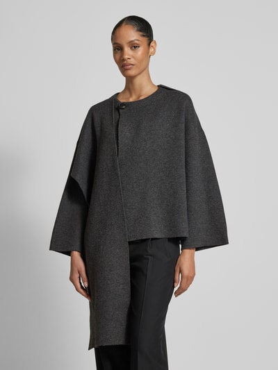 Peek & Cloppenburg Jake*s CollectionStrickpullover Im Double-Layer-Look In Dunkelgrau Melange