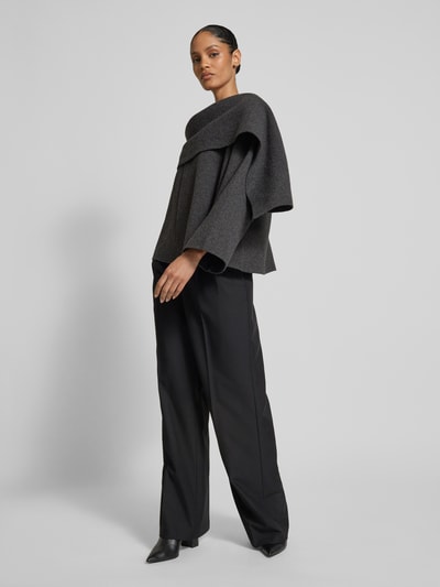 Peek & Cloppenburg Jake*s CollectionStrickpullover im Double-Layer-Look in dunkelgrau melange