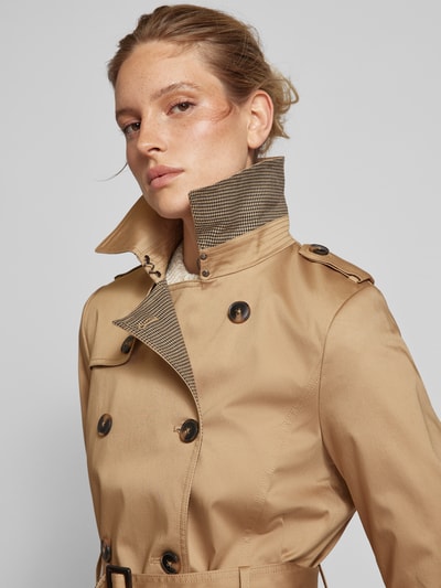 Peek & Cloppenburg Jake*s CollectionTrenchcoat Mit Umlegekragen In Sand