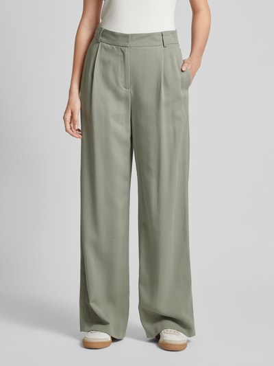 Peek & Cloppenburg Jake*s CollectionWide Leg Bundfaltenhose Mit Gürtelschlaufen In Schilf