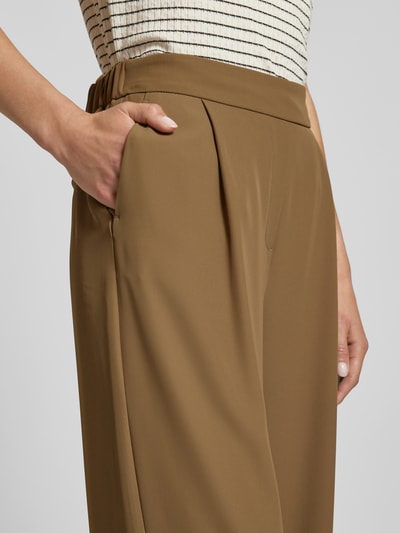 Peek & Cloppenburg Jake*s CollectionWide Leg Stoffhose Mit Bundfalten In Oliv