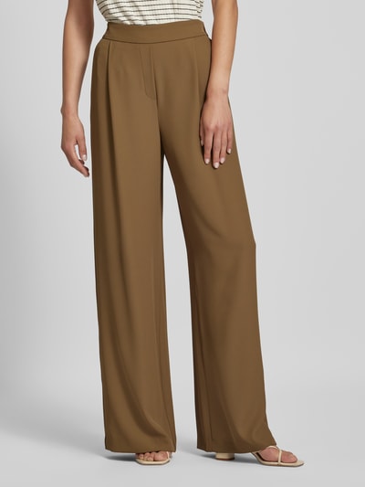 Peek & Cloppenburg Jake*s CollectionWide Leg Stoffhose Mit Bundfalten In Oliv