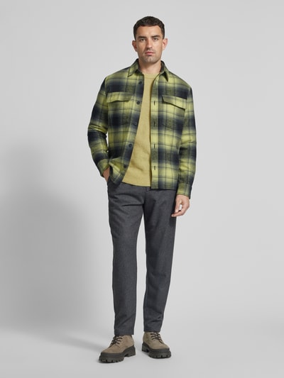 Peek & Cloppenburg JAKE*S STUDIO MENStrickpullover mit Rundhalsausschnitt in lind