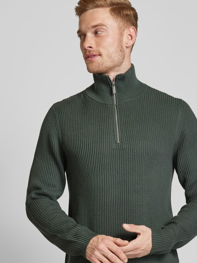 Peek & Cloppenburg JAKE*S STUDIO MENTroyer Mit Gerippten Abschlüssen In Dunkelgrau