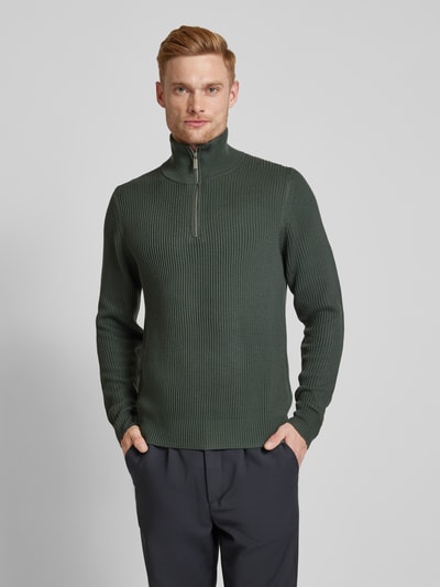 Peek & Cloppenburg JAKE*S STUDIO MENTroyer Mit Gerippten Abschlüssen In Dunkelgrau