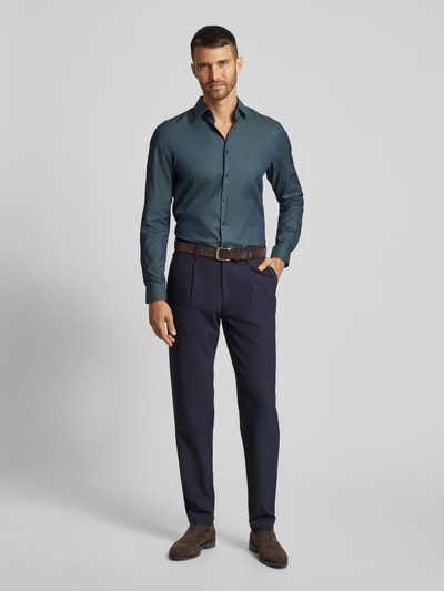 Peek & Cloppenburg Jake*sSlim Fit Business-Hemd mit Kentkragen in bottle