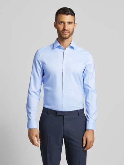 Peek & Cloppenburg Jake*sSlim Fit Business-Hemd Mit Knopfleiste In Bleu