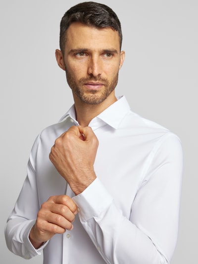 Peek & Cloppenburg Jake*sSlim Fit Business-Hemd Mit Knopfleiste In Weiss
