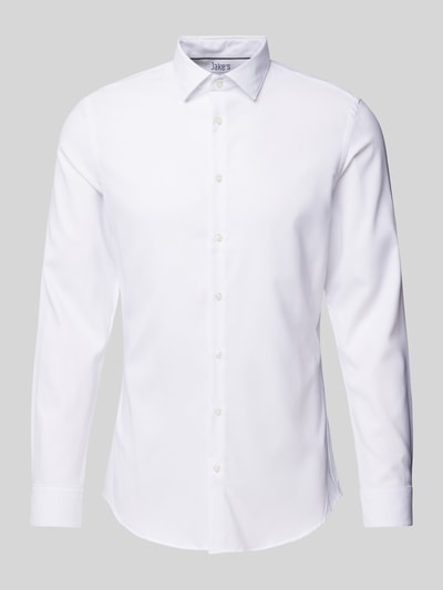 Peek & Cloppenburg Jake*sSuper Slim Fit Business-Hemd Mit Knopfleiste In Weiss