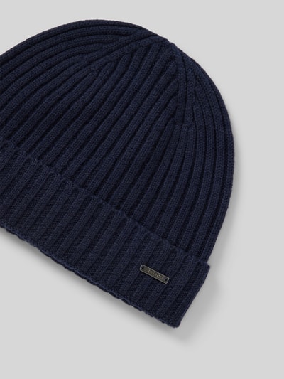Peek & Cloppenburg JOOP! CollectionBeanie Aus Wolle Mit Label-Detail Modell 'FRANCIS' In Marine
