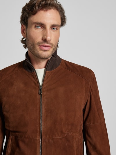 Peek & Cloppenburg JOOP! CollectionBlouson In Leder-Optik Modell 'Toros' In Hazel