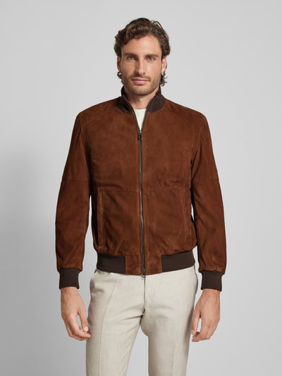 Peek & Cloppenburg JOOP! CollectionBlouson In Leder-Optik Modell 'Toros' In Hazel