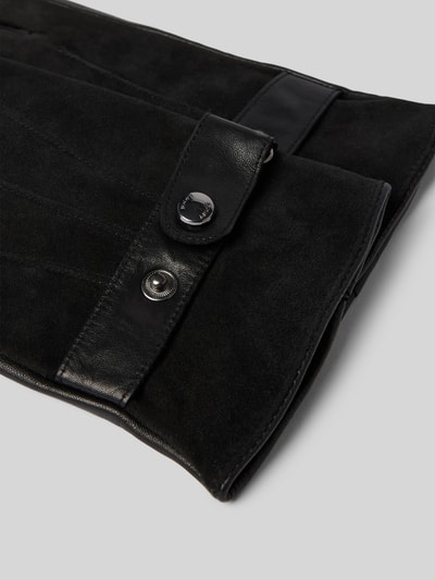 Peek & Cloppenburg JOOP! CollectionLederhandschuhe Aus Schafsleder Mit Druckknopfriegel In Black