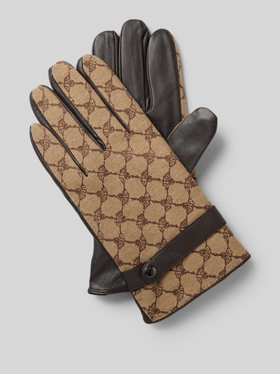 Peek & Cloppenburg JOOP! CollectionLederhandschuhe mit Druckknopfriegel in mittelbraun
