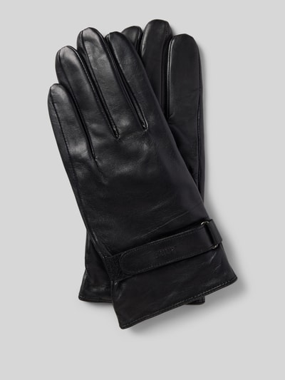 Peek & Cloppenburg JOOP! CollectionLederhandschuhe mit Druckknopfriegel in black