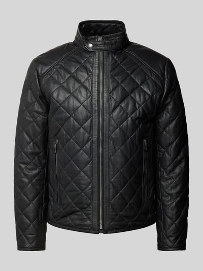 Peek & Cloppenburg JOOP! CollectionLederjacke Mit Stehkragen Modell 'Boys' In Black