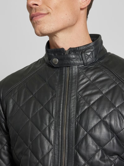 Peek & Cloppenburg JOOP! CollectionLederjacke Mit Stehkragen Modell 'Boys' In Black