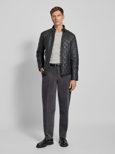 Peek & Cloppenburg JOOP! CollectionLederjacke mit Stehkragen Modell 'Boys' in black