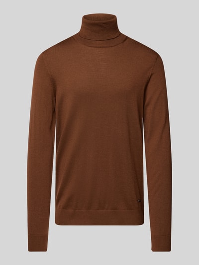 Peek & Cloppenburg JOOP! CollectionRollkragenpullover Aus Reiner Schurwolle Mit Teilungsnähten In Hazel