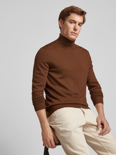 Peek & Cloppenburg JOOP! CollectionRollkragenpullover Aus Reiner Schurwolle Mit Teilungsnähten In Hazel