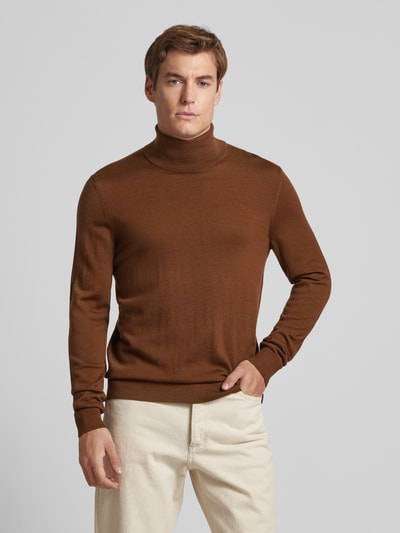 Peek & Cloppenburg JOOP! CollectionRollkragenpullover Aus Reiner Schurwolle Mit Teilungsnähten In Hazel
