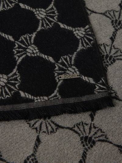 Peek & Cloppenburg JOOP! CollectionSchal Aus Viskose Mit Label-Details Modell 'Felix' In Black