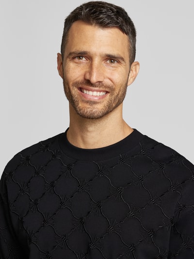 Peek & Cloppenburg JOOP! CollectionSweatshirt Mit Gerippten Abschlüssen In Black