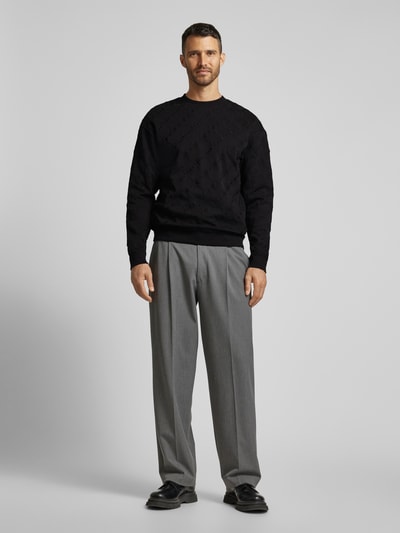 Peek & Cloppenburg JOOP! CollectionSweatshirt mit gerippten Abschlüssen in black