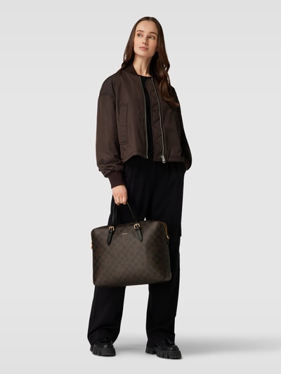 Peek & Cloppenburg JOOP!Laptoptasche mit Allover-Muster in dunkelbraun