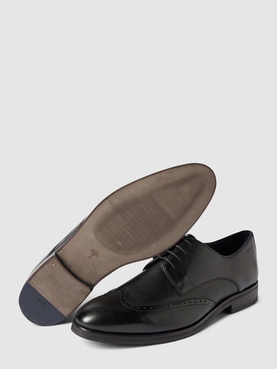 Peek & Cloppenburg JOOP! SHOESDerby-Schuhe Aus Büffelleder Mit Label-Prägung In Black