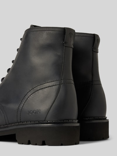 Peek & Cloppenburg JOOP! SHOESLederboots Mit Label-Details Modell 'loreto Hektor' In Black