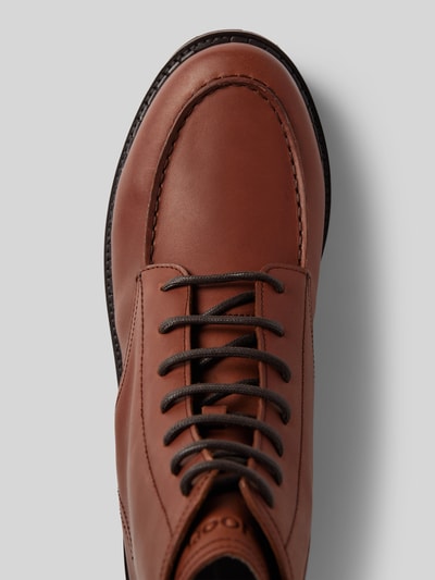 Peek & Cloppenburg JOOP! SHOESLederboots Mit Label-Details Modell 'loreto Hektor' In Cognac
