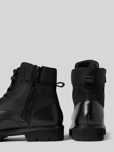 Peek & Cloppenburg JOOP! SHOESLederboots Mit Zugschlaufe Modell 'tela Stampa Hektor' In Black