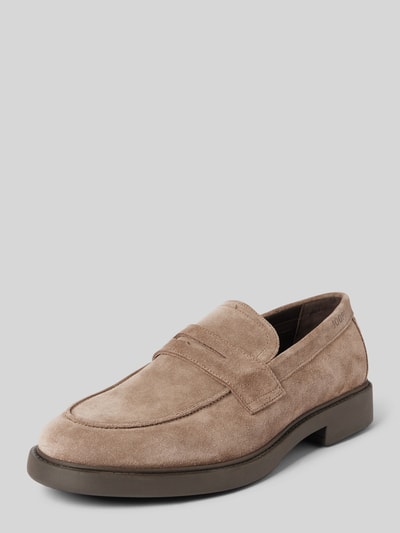 Peek & Cloppenburg JOOP! SHOESLoafers aus Leder mit Label-Detail in beige