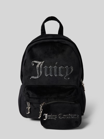 Peek & Cloppenburg Juicy CoutureRucksack aus Samt mit Strasssteinbesatz Modell 'KIMBERLY' in black