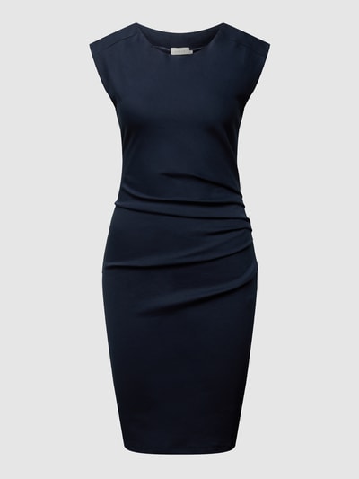 Peek & Cloppenburg KaffeEtuikleid Mit Stretch-Anteil In Dunkelblau