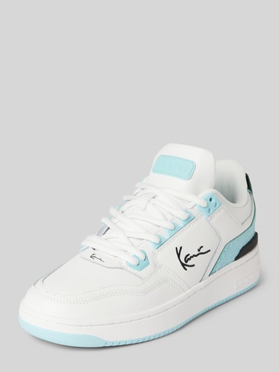 Peek & Cloppenburg KARL KANISneaker aus Leder mit Label-Stitching Modell 'Kani 89' in weiss