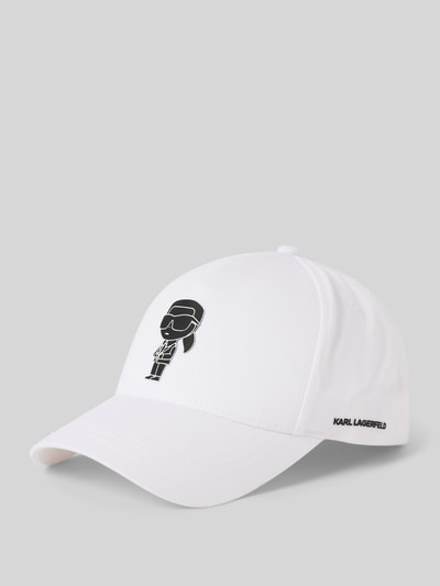 Peek & Cloppenburg Karl LagerfeldBasecap mit Label-Print in weiss