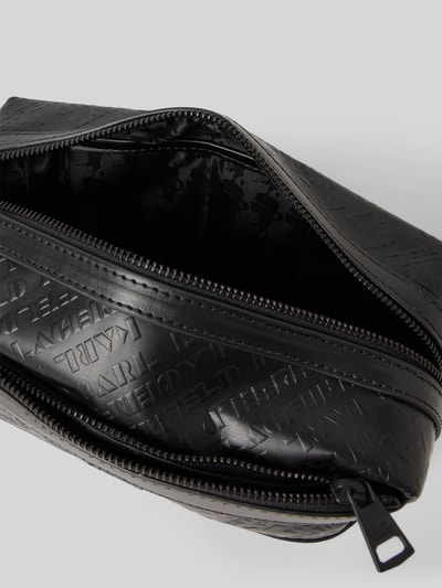 Peek & Cloppenburg Karl LagerfeldKulturtasche Mit Label-Applikation Modell 'BUM BAG' In Black