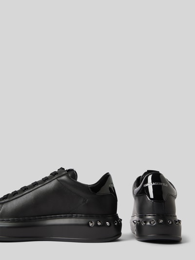 Peek & Cloppenburg Karl LagerfeldLedersneaker Mit Label-Applikation In Black
