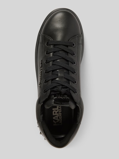 Peek & Cloppenburg Karl LagerfeldLedersneaker Mit Label-Applikation In Black