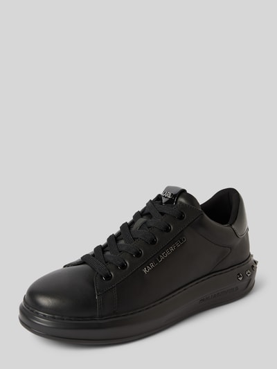 Peek & Cloppenburg Karl LagerfeldLedersneaker mit Label-Applikation in black