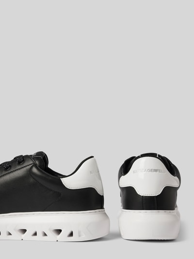 Peek & Cloppenburg Karl LagerfeldLedersneaker Mit Label-Details Modell 'KAPRI' In Black