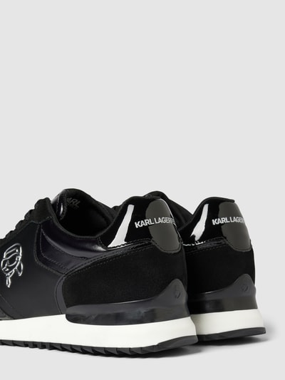 Peek & Cloppenburg Karl LagerfeldLedersneaker Mit Logo-Applikation In Black