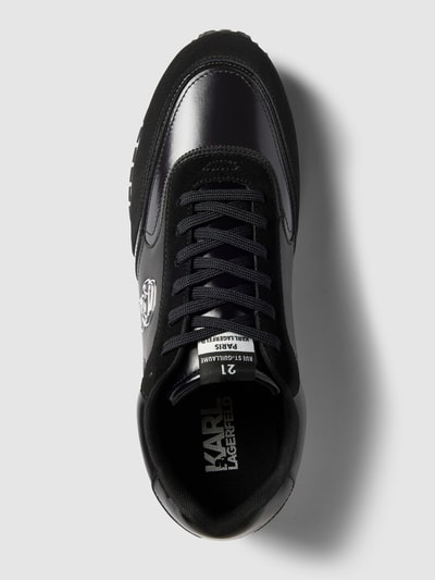 Peek & Cloppenburg Karl LagerfeldLedersneaker Mit Logo-Applikation In Black