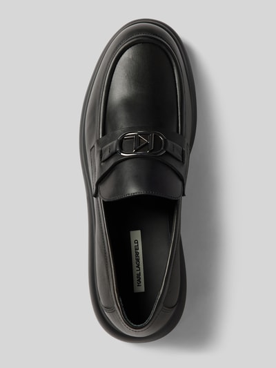 Peek & Cloppenburg Karl LagerfeldLoafers Aus Leder Mit Label-Applikation In Black