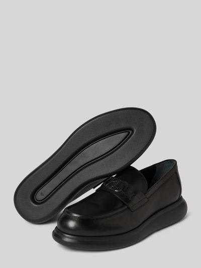 Peek & Cloppenburg Karl LagerfeldLoafers Aus Leder Mit Label-Applikation In Black